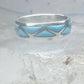 Zuni ring turquoise wedding band size 9.25 sterling silver women men