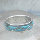 Zuni ring turquoise wedding band size 9.25 sterling silver women men
