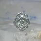 Face ring Art Deco figurative band size 4.75 sterling silver women