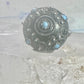 Vintage old Poison ring boho turquoise band size 6 800 silver women