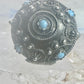 Vintage old Poison ring boho turquoise band size 6 800 silver women