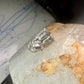 Cat ring reading Fish Book pinky band sterling silver size 4.75 sterling silver