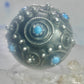 Vintage old Poison ring boho turquoise band size 6 800 silver women