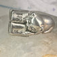 Cat ring reading Fish Book pinky band sterling silver size 4.75 sterling silver