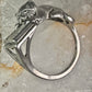 Cat ring reading Fish Book pinky band sterling silver size 4.75 sterling silver