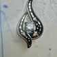 Black Hills Gold pendant CZ Floral leaves sterling silver women girls