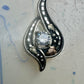 Black Hills Gold pendant CZ Floral leaves sterling silver women girls