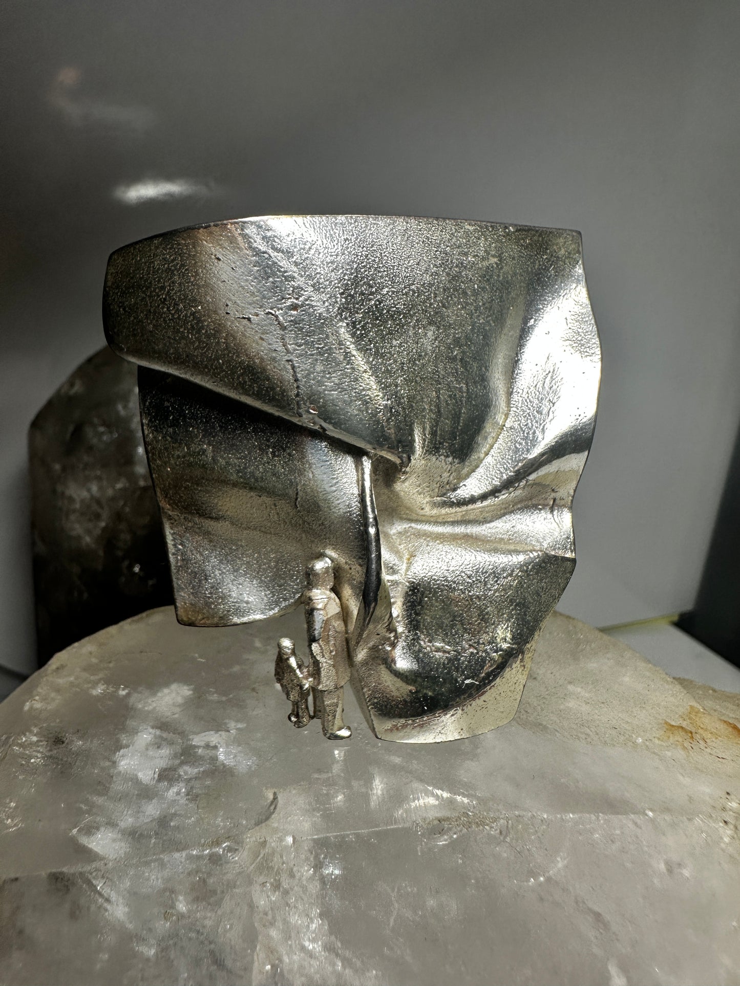 Figurative ring sterling silver modernist Bjorn Weckstrom From Lapponia Studio Finland 1973