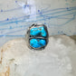 Navajo ring turquoise band leaves size 12 sterling silver women men