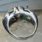 Heart ring Hands holding heart Valentine love band size 7.75 sterling silver women