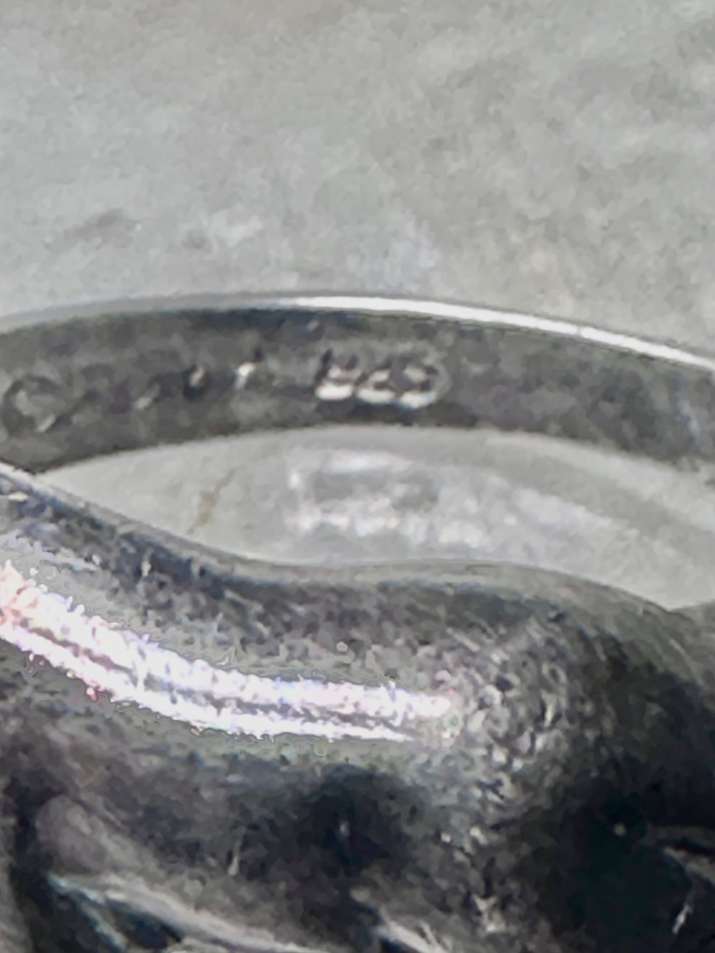 Cat ring kitten band size 5.75 sterling silver women girls