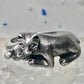 Cat ring kitten band size 5.75 sterling silver women girls