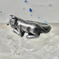 Cat ring kitten band size 5.75 sterling silver women girls