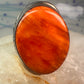 Navajo ring Spiny Oyster heavy band size 9.75 sterling silver IHMS