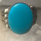 Navajo turquoise ring size 8.25 sterling silver women girls