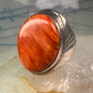 Navajo ring Spiny Oyster heavy band size 9.75 sterling silver IHMS
