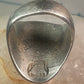 Navajo ring Spiny Oyster heavy band size 9.75 sterling silver IHMS