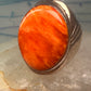 Navajo ring Spiny Oyster heavy band size 9.75 sterling silver IHMS