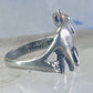 Elephant ring elephant pinky band size 5.75 sterling silver women girls