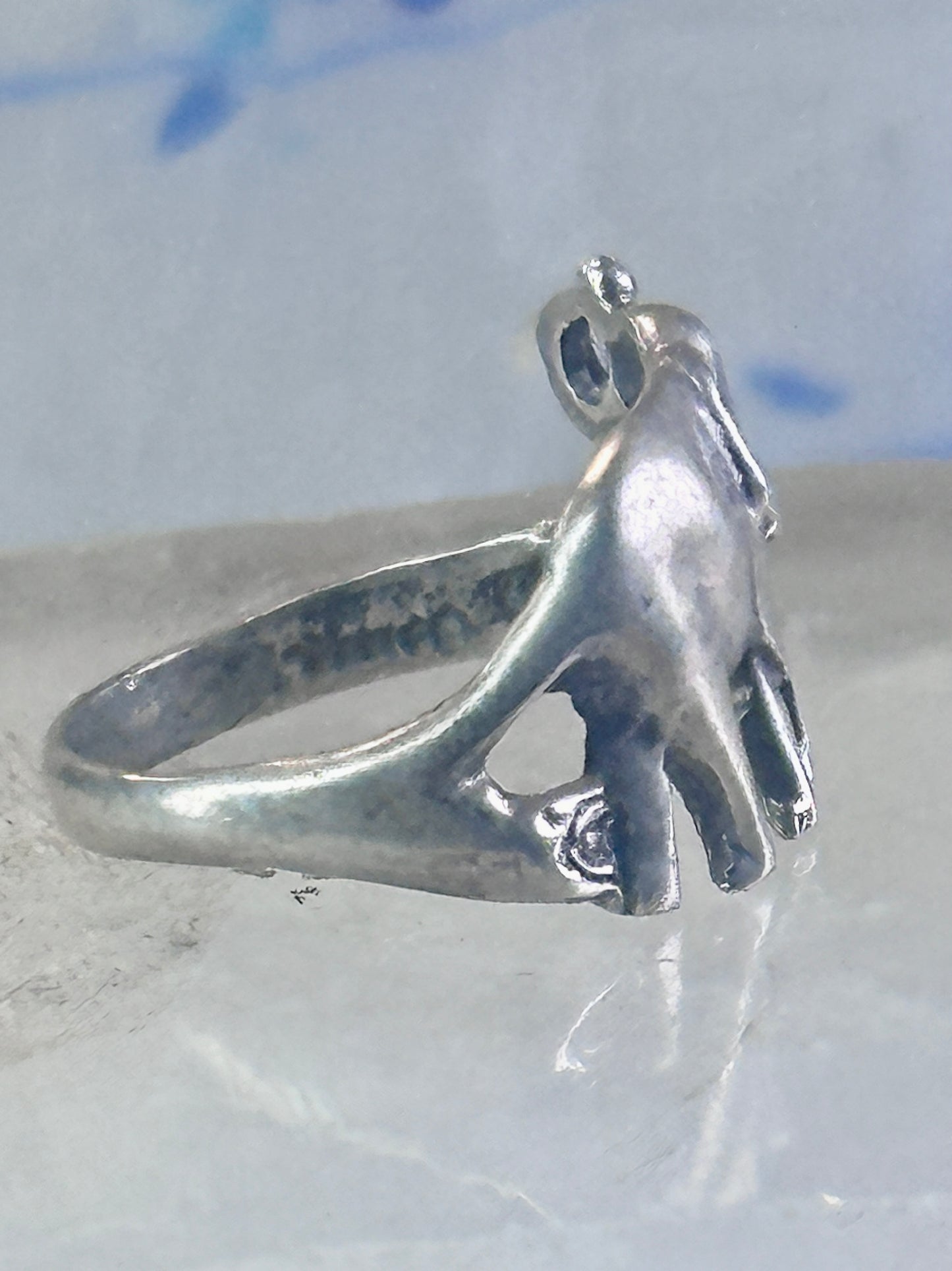 Elephant ring elephant pinky band size 5.75 sterling silver women girls
