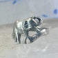 Elephant ring elephant pinky band size 5.75 sterling silver women girls