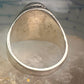 Navajo ring Turquoise heavy band size 9.75 sterling silver