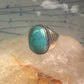 Navajo ring Turquoise heavy band size 9.75 sterling silver