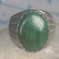 Navajo ring Malachite heavy band size 9.75 sterling silver