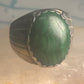 Navajo ring Malachite heavy band size 9.75 sterling silver