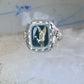 Black Hills Gold ring onyx size 10.75 duck goose Sterling silver 12K
