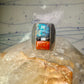 Navajo ring cobblestone turquoise coral MOP onyx size 10 sterling silver men women