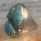 Navajo ring Turquoise heavy band size 9.5 sterling silver