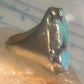 Navajo ring Turquoise heavy band size 9.5 sterling silver
