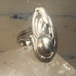 Bird ring size 6.75 floral sterling silver women girls