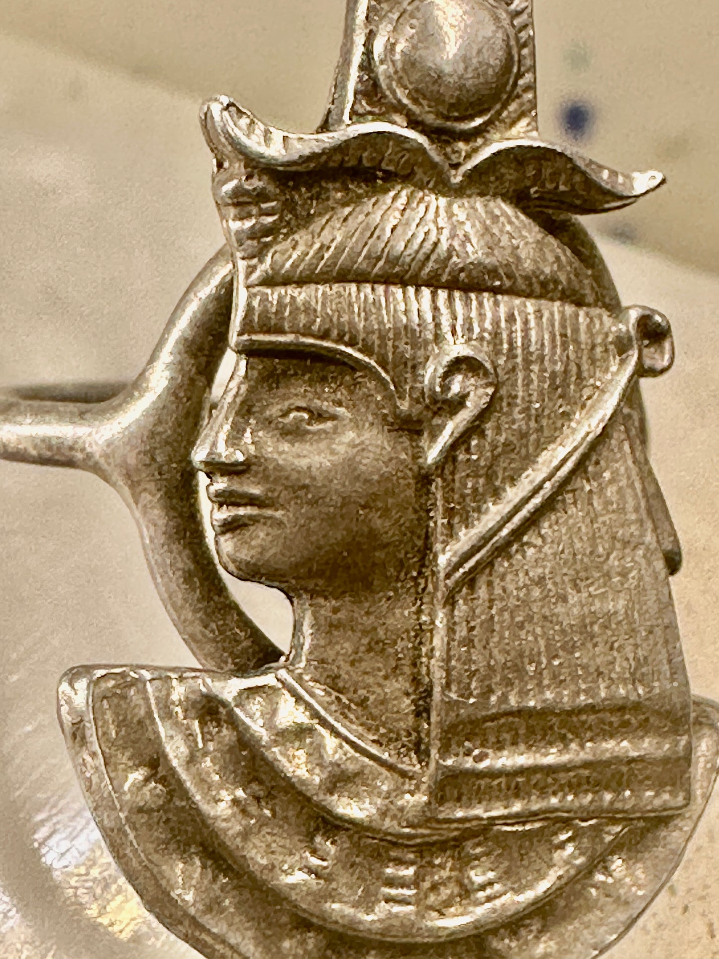Long Egyptian ring Pharaoh God Goddess size 5.50 sterling silver women