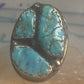 Navajo ring Turquoise heavy band size 9.5 sterling silver