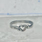 Black Hills Gold ring Heart Valentine leaves floral band size 7.75 sterling silver women girls