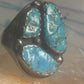 Navajo ring Turquoise heavy band size 9.5 sterling silver