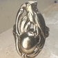 Bird ring size 6.75 floral sterling silver women girls