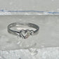 Black Hills Gold ring Heart Valentine leaves floral band size 7.75 sterling silver women girls