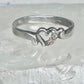 Black Hills Gold ring Heart Valentine leaves floral band size 7.75 sterling silver women girls