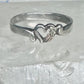 Black Hills Gold ring Heart Valentine leaves floral band size 7.75 sterling silver women girls