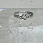 Black Hills Gold ring Heart Valentine leaves floral band size 7.75 sterling silver women girls
