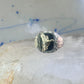 Black Hills Gold ring onyx band size 10 duck goose Sterling silver women men RGC