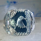 Black Hills Gold onyx ring size 11 Eagle feather Sterling silver women men 12K