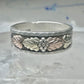 Black Hills Gold ring leaves floral wedding band size 12 sterling men women