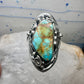 Navajo ring turquoise leaves size 9.5 sterling silver women men