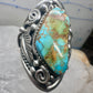 Navajo ring turquoise leaves size 9.5 sterling silver women men