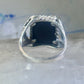 Black Hills Gold onyx ring size 11 Eagle feather Sterling silver women men 12K