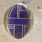 Blue Lapis ring Native American Navajo size 11.50 floral sterling silver women men